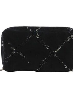 CHANEL Travel line Pouch A11824 Jewelry case black Nylon Women